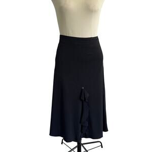 Black Gathered Gem Maxi Skirt Sz L/XL Whimsygoth Fairy Grunge Vampy Witchy